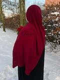 Hijab jersey premium de luxe bordeaux