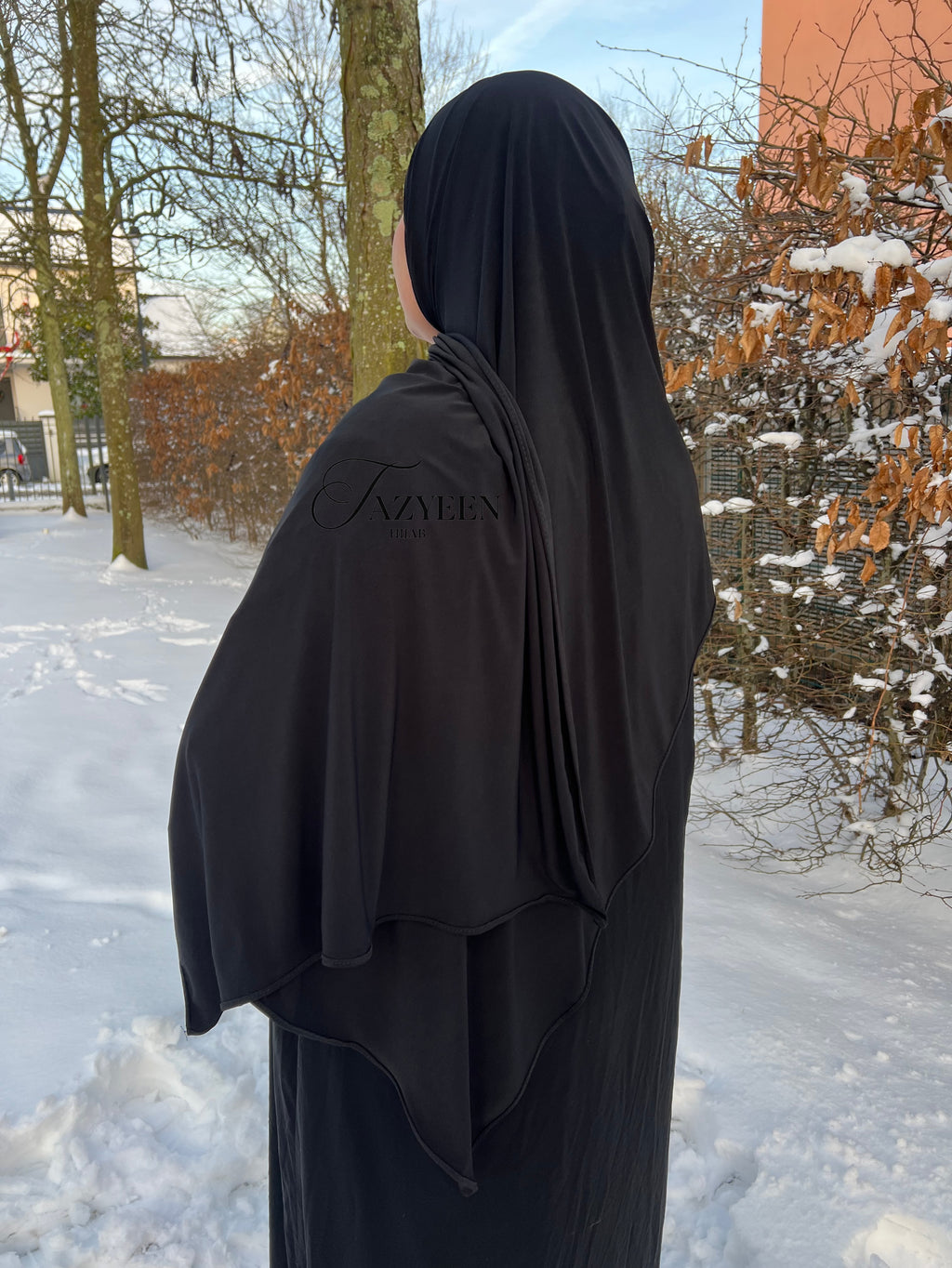 Hijab jersey premium de luxe noir