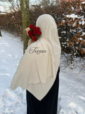 Hijab plume beige
