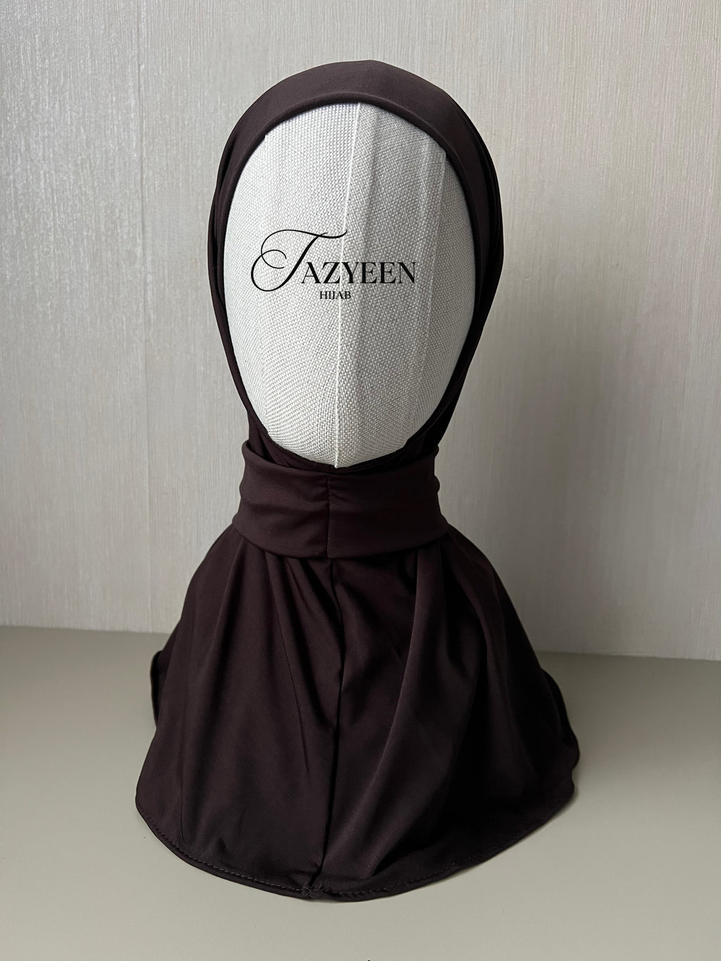 Cagoule hijab marron