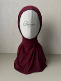 Cagoule hijab bordeaux