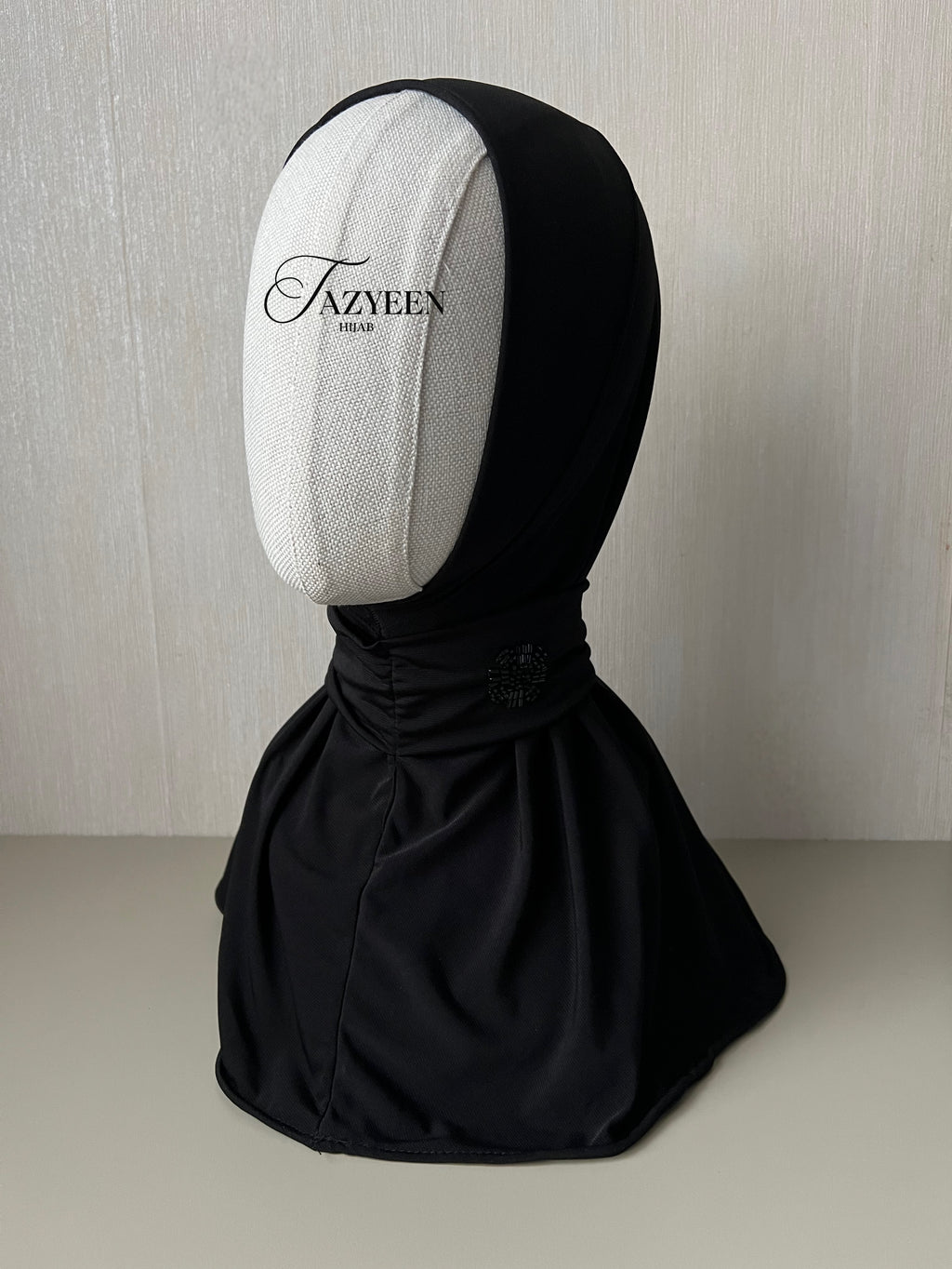 Cagoule hijab à strass noir