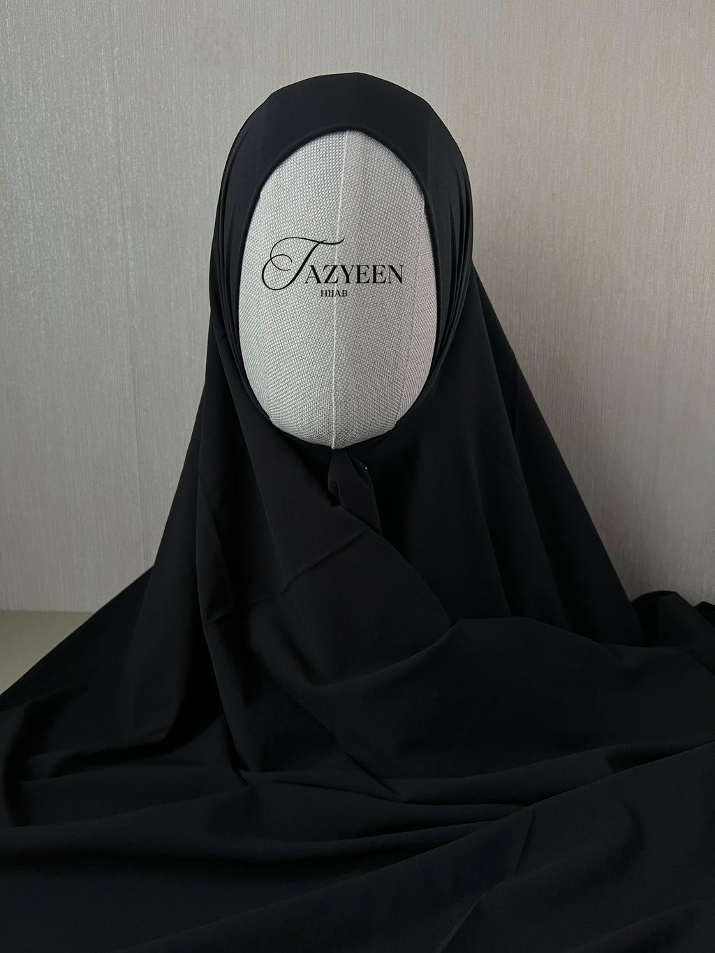 Hijab plume noir