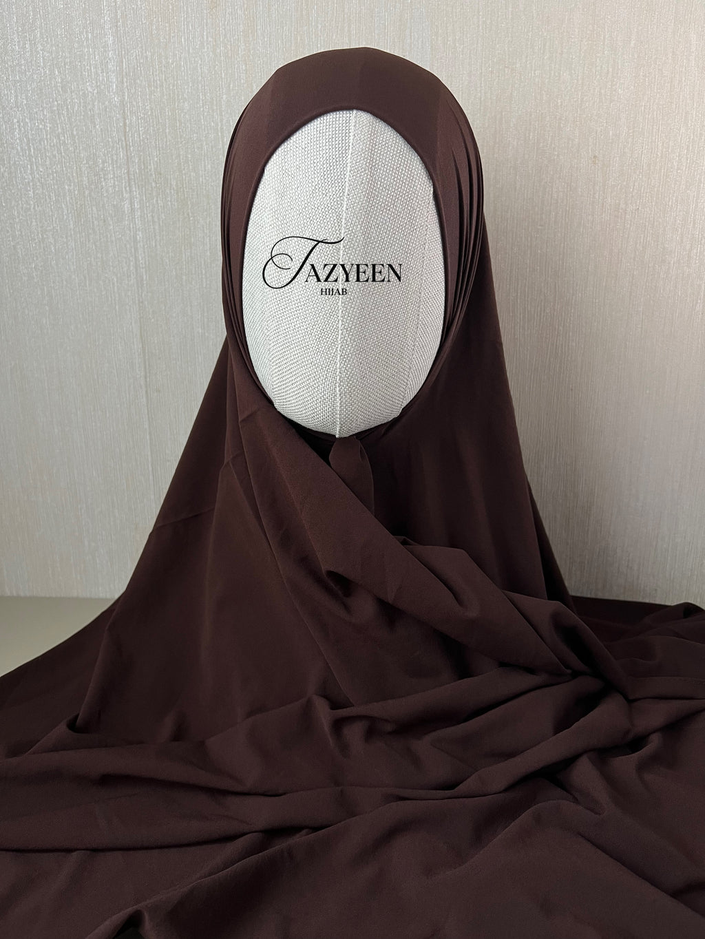 Hijab plume marron