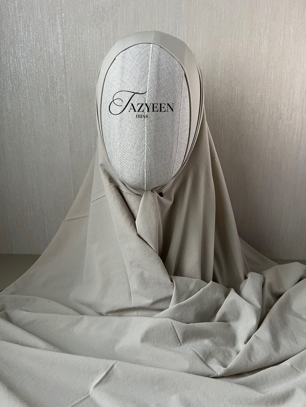 Hijab plume beige