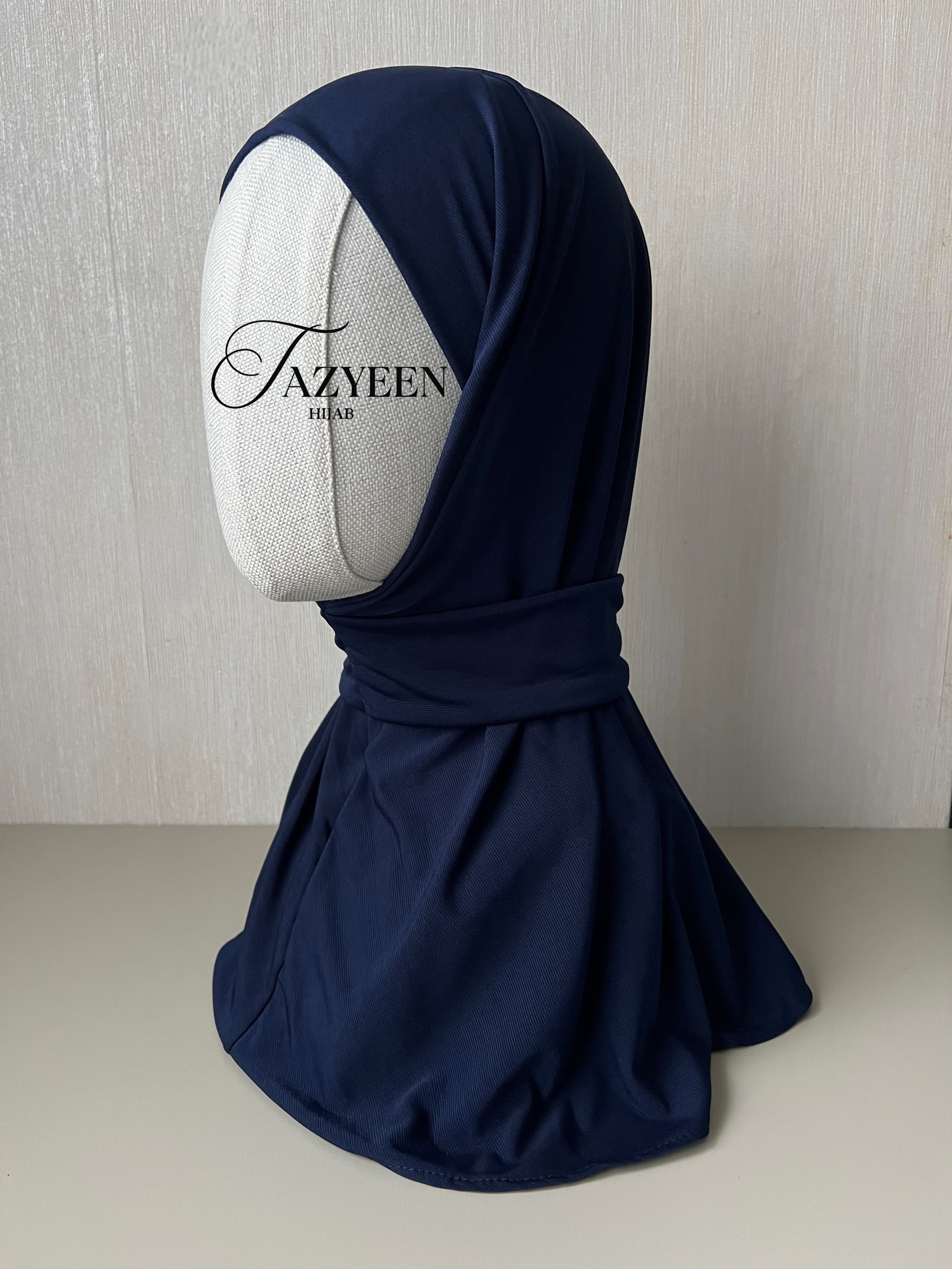 Cagoule hijab bleu marine