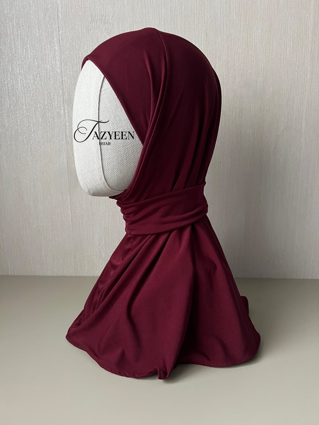Cagoule hijab bordeaux