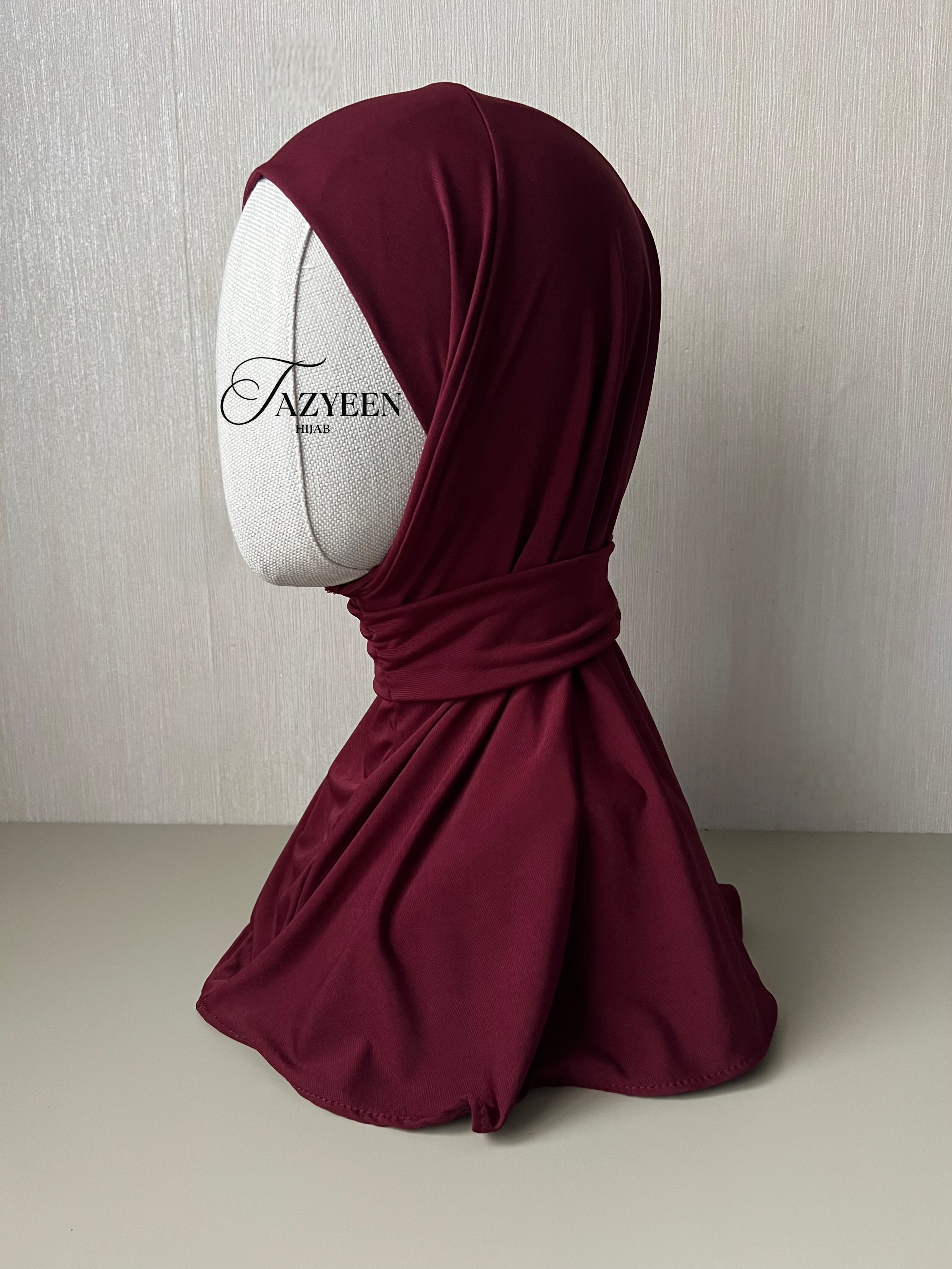 Cagoule hijab bordeaux