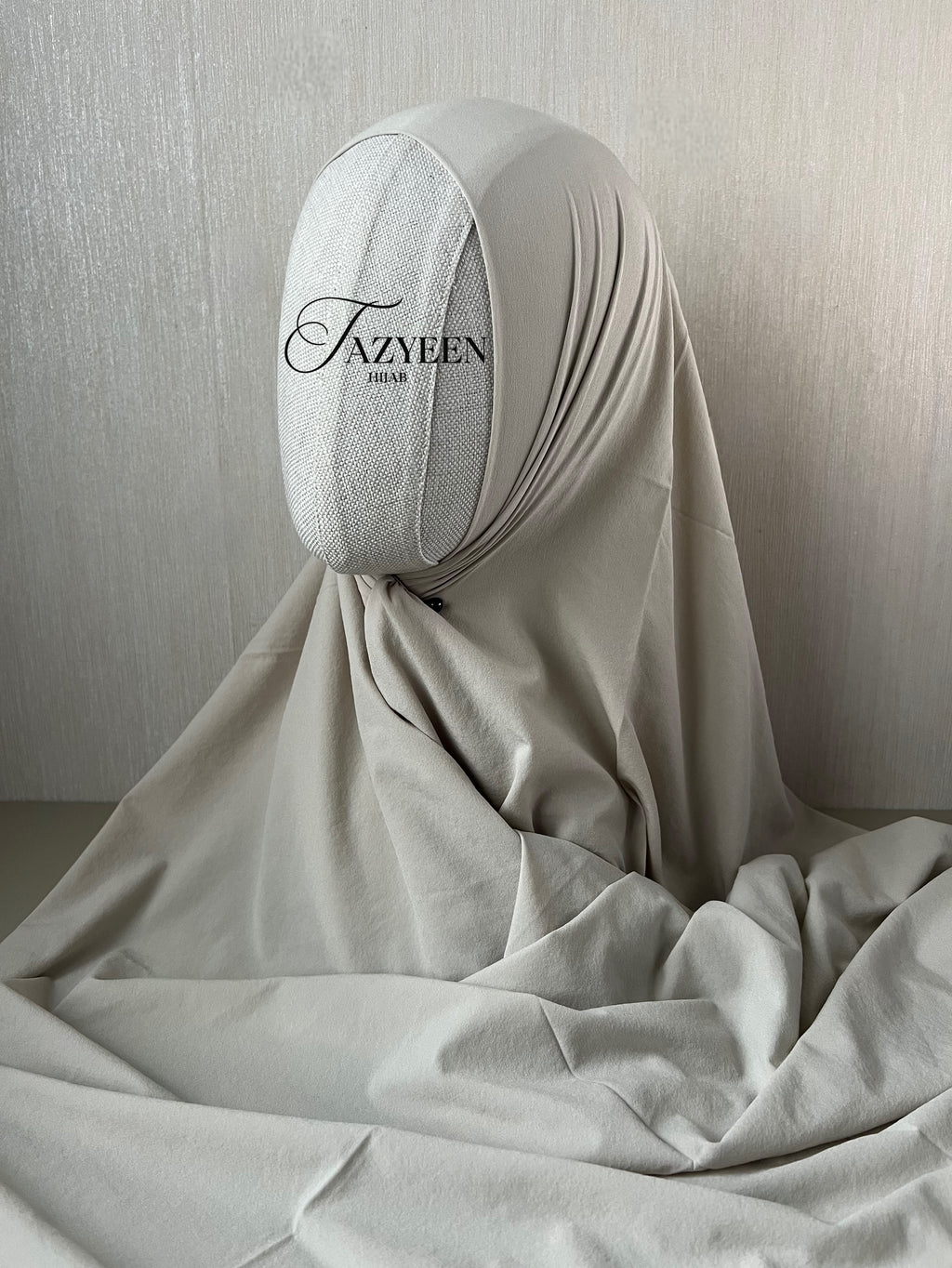 Hijab plume beige