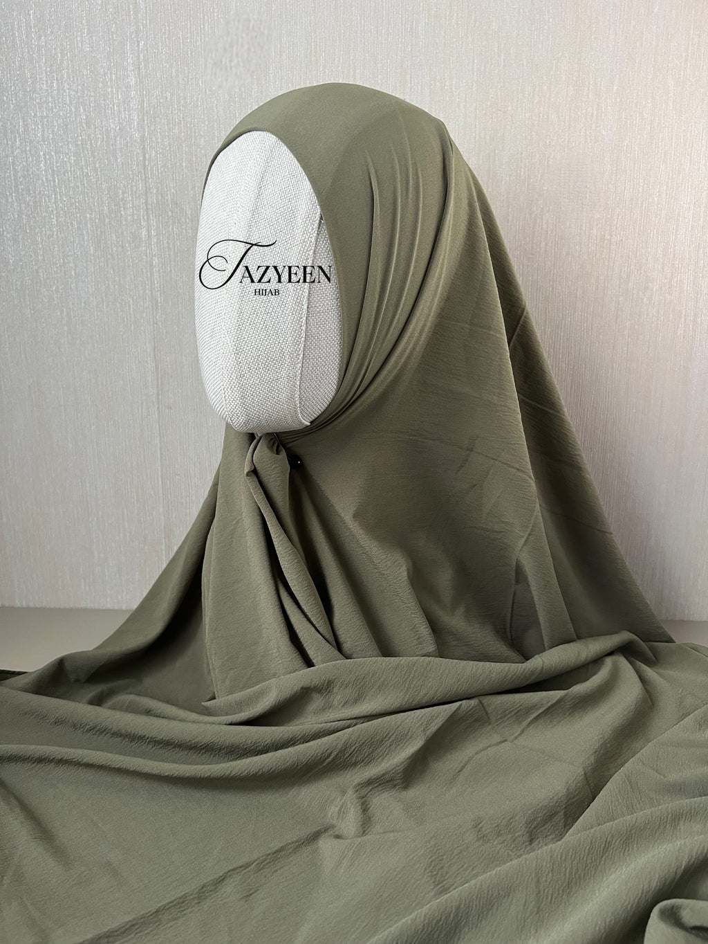 Hijab plume vert