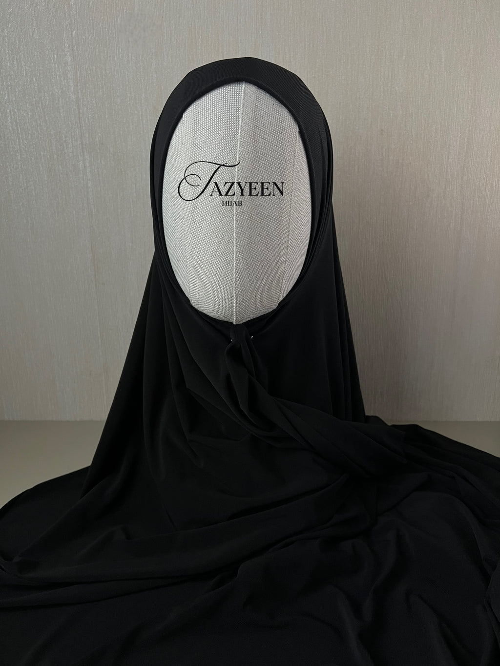 Hijab jersey premium de luxe noir