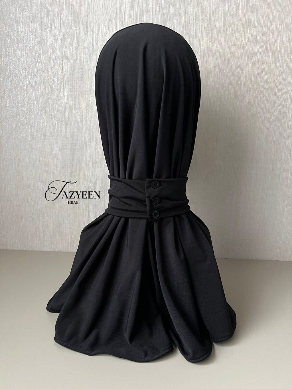 Cagoule hijab à strass noir
