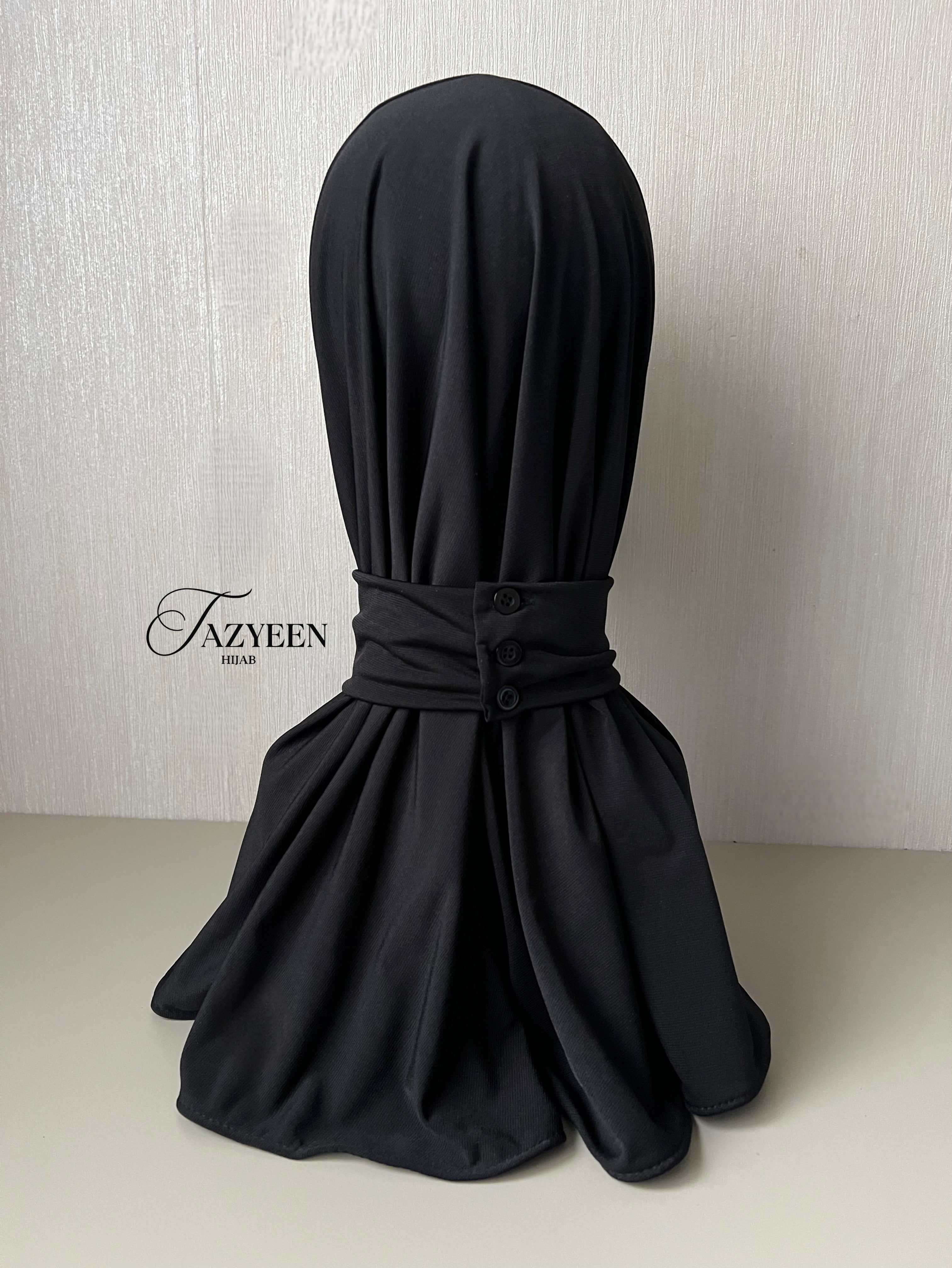 Cagoule hijab à strass noir